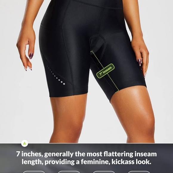 BALEAF Women's  Cycling Shorts 4D Padded Bike Shorts Bicycle Biking Meduim Black - Picture 2 of 7